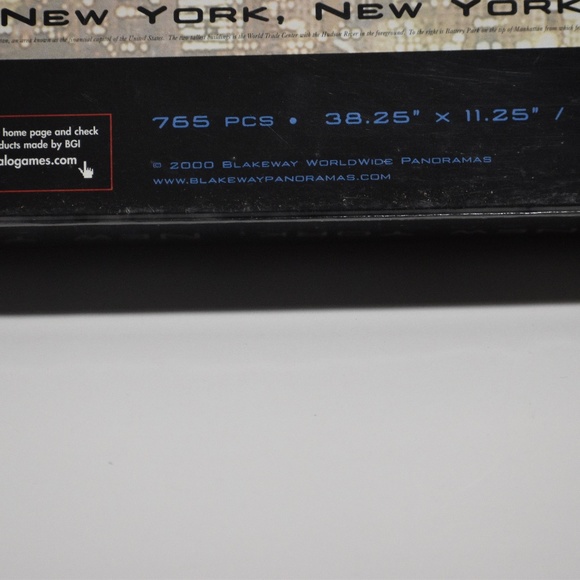 New York New York Panoramic Puzzle 3 Feet Wide 750 Piece Twin Towers Sealed - Picture 5 of 7